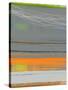 Abstract Orange Stripe1-NaxArt-Stretched Canvas