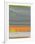 Abstract Orange Stripe1-NaxArt-Framed Art Print