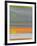 Abstract Orange Stripe1-NaxArt-Framed Art Print