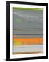 Abstract Orange Stripe1-NaxArt-Framed Art Print