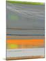 Abstract Orange Stripe1-NaxArt-Mounted Art Print