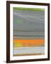 Abstract Orange Stripe1-NaxArt-Framed Art Print