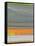 Abstract Orange Stripe1-NaxArt-Framed Stretched Canvas