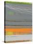 Abstract Orange Stripe1-NaxArt-Stretched Canvas