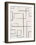 Abstract Organic Line Art 4-null-Framed Art Print