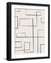 Abstract Organic Line Art 4-null-Framed Art Print