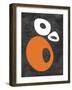 Abstract Oval Shapes 1-NaxArt-Framed Art Print