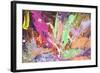 Abstract Painting Background With Expressive Bright Brush Strokes-run4it-Framed Art Print