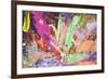 Abstract Painting Background With Expressive Bright Brush Strokes-run4it-Framed Art Print