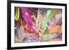 Abstract Painting Background With Expressive Bright Brush Strokes-run4it-Framed Art Print