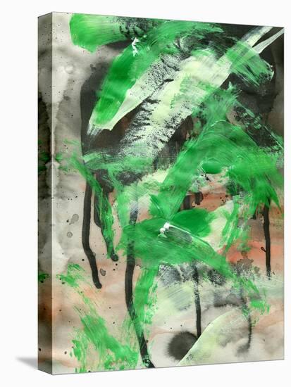 Abstract Painting Background With Expressive Brush Strokes-run4it-Stretched Canvas