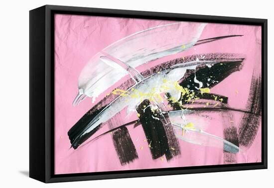 Abstract Painting Background with Expressive Brush Strokes-run4it-Framed Stretched Canvas