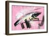 Abstract Painting Background with Expressive Brush Strokes-run4it-Framed Premium Giclee Print