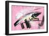 Abstract Painting Background with Expressive Brush Strokes-run4it-Framed Premium Giclee Print