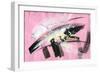 Abstract Painting Background with Expressive Brush Strokes-run4it-Framed Premium Giclee Print