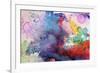 Abstract Painting Background With Expressive Brush Strokes-run4it-Framed Premium Giclee Print