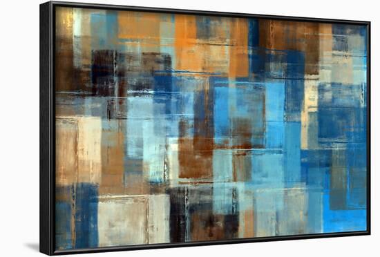 Abstract Painting. Colored Grunge Background-Husjak-Framed Art Print