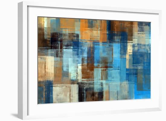 Abstract Painting. Colored Grunge Background-Husjak-Framed Art Print