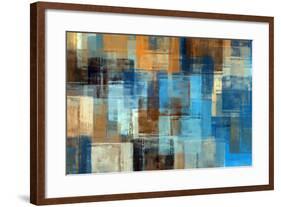 Abstract Painting. Colored Grunge Background-Husjak-Framed Art Print