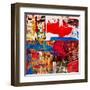 Abstract Painting, Digital Collage-Andriy Zholudyev-Framed Art Print