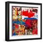 Abstract Painting, Digital Collage-Andriy Zholudyev-Framed Art Print