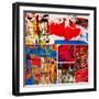 Abstract Painting, Digital Collage-Andriy Zholudyev-Framed Art Print