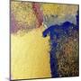 Abstract Painting. Gold Texture with Acrylic. Hand Painted Background-Lyuart-Mounted Art Print