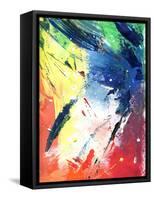 Abstract Painting With Expressive Brush Strokes-run4it-Framed Stretched Canvas