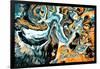 Abstract Painting-Swedish Marble-Framed Art Print