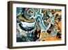 Abstract Painting-Swedish Marble-Framed Art Print