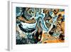 Abstract Painting-Swedish Marble-Framed Art Print
