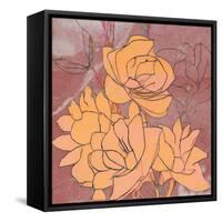 Abstract Pale Roses-Elena Ray-Framed Stretched Canvas