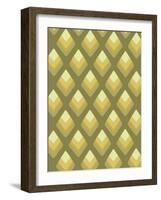 Abstract Pattern Green-Whoartnow-Framed Giclee Print