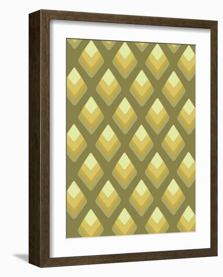 Abstract Pattern Green-Whoartnow-Framed Giclee Print