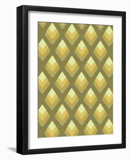 Abstract Pattern Green-Whoartnow-Framed Giclee Print