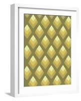 Abstract Pattern Green-Whoartnow-Framed Giclee Print
