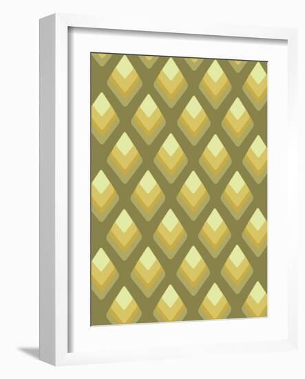 Abstract Pattern Green-Whoartnow-Framed Giclee Print