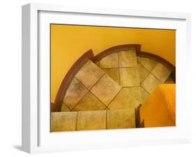 Abstract Pattern on Stairs, San Miguel De Allende, Mexico-Nancy Rotenberg-Framed Photographic Print
