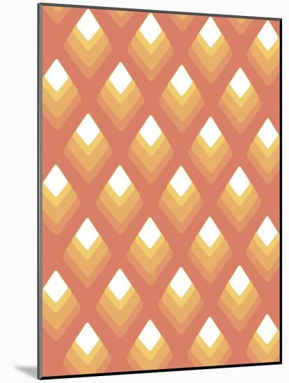 Abstract Pattern Peach-Whoartnow-Mounted Giclee Print