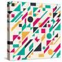 Abstract Pattern with Geometric Shapes-Magnia-Stretched Canvas