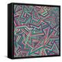 Abstract Pattern-Magnia-Framed Stretched Canvas