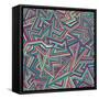 Abstract Pattern-Magnia-Framed Stretched Canvas