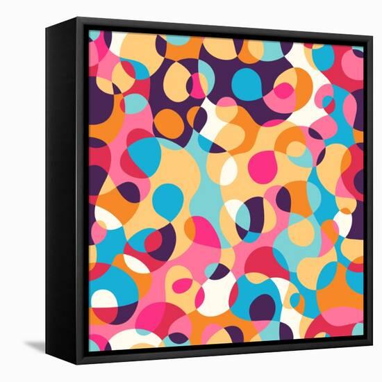 Abstract Pattern-Magnia-Framed Stretched Canvas