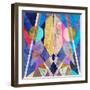 Abstract Pattern-Tanor-Framed Art Print