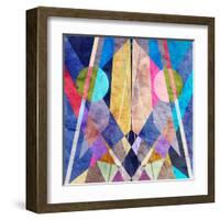 Abstract Pattern-Tanor-Framed Art Print