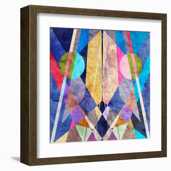 Abstract Pattern-Tanor-Framed Art Print