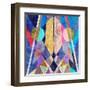 Abstract Pattern-Tanor-Framed Art Print