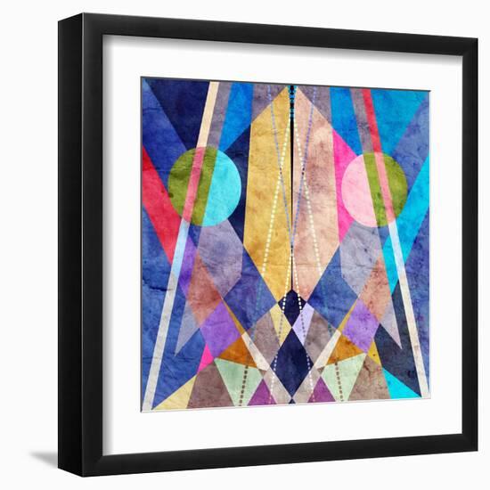 Abstract Pattern-Tanor-Framed Art Print