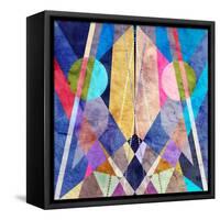 Abstract Pattern-Tanor-Framed Stretched Canvas