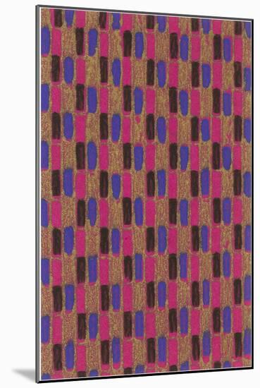 Abstract Pattern-Found Image Press-Mounted Giclee Print